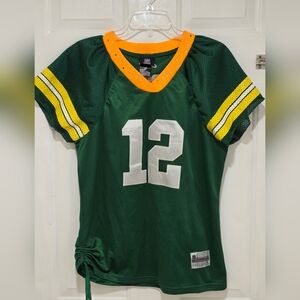 Reebok NFL Green Bay Packers #12 Aaron Rodgers Football Jersey  Women's Size L
